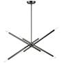 2_Soho 31 1/2" Wide Black Chrome 8-Light Linear Chandelier