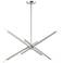 Soho 31 1/2" Wide Brushed Nickel 8-Light Linear Chandelier