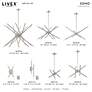 Thumbnail3 of Soho 31 1/2" Wide Brushed Nickel 8-Light Linear Chandelier more views