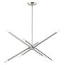 Thumbnail4 of Soho 31 1/2" Wide Brushed Nickel 8-Light Linear Chandelier more views