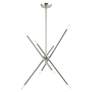6_Soho 31 1/2" Wide Brushed Nickel 8-Light Linear Chandelier more views