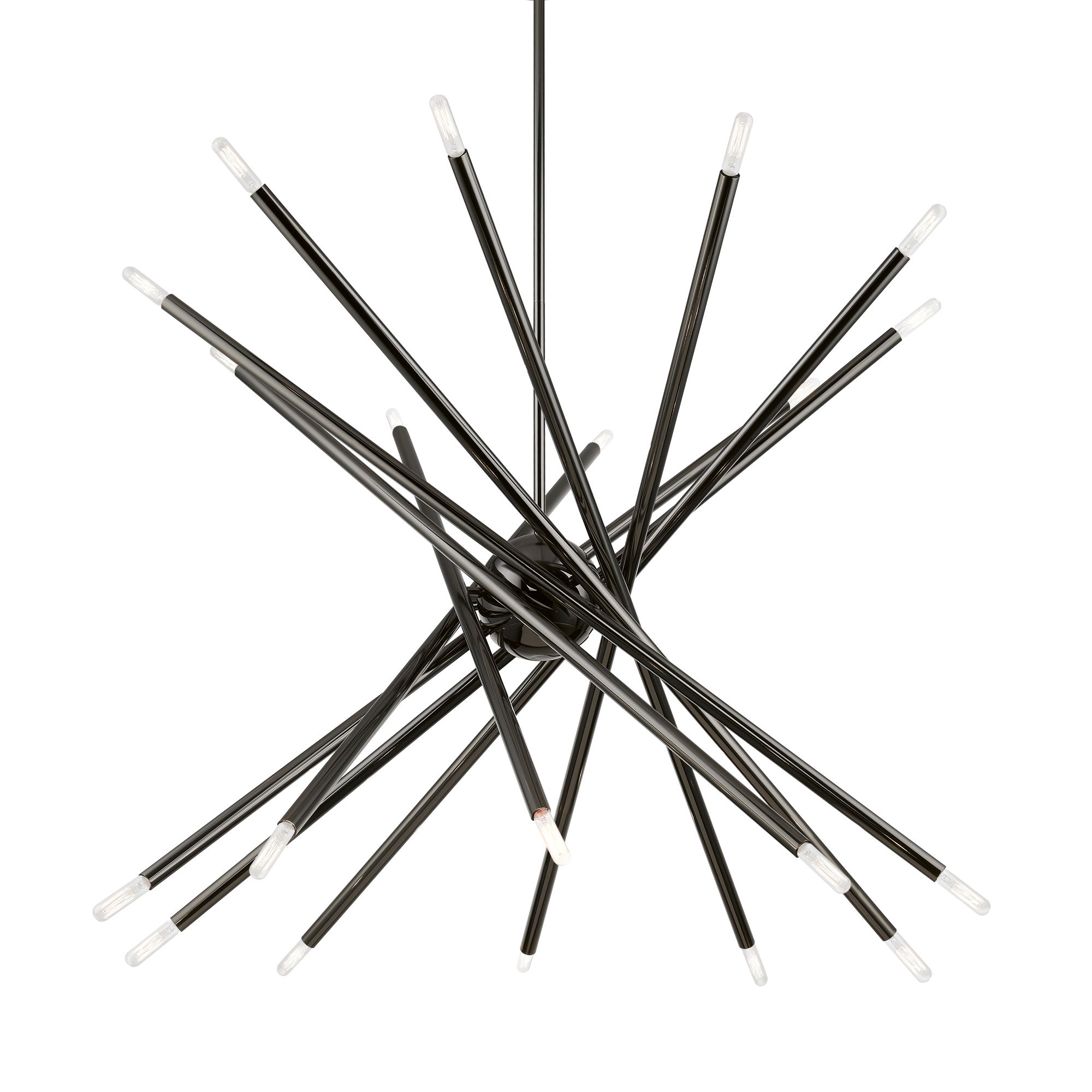 Image 5 Soho 37 1/2" Wide Black Chrome 20-Light Chandelier more views