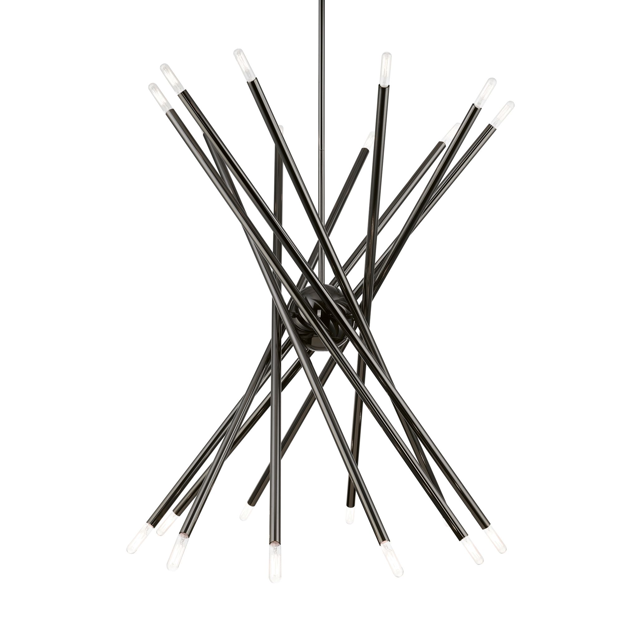 Image 6 Soho 37 1/2" Wide Black Chrome 20-Light Chandelier more views