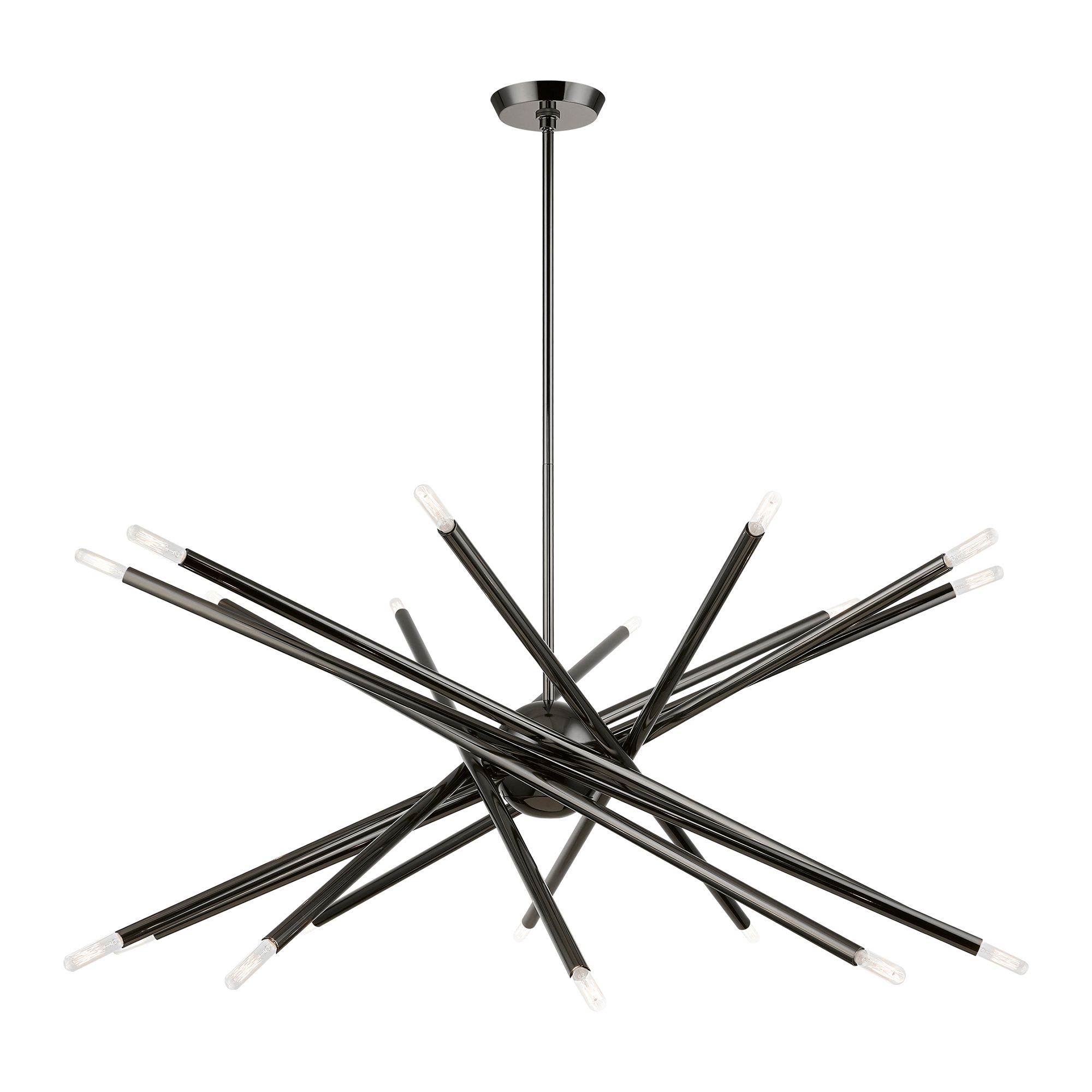 Image 7 Soho 37 1/2" Wide Black Chrome 20-Light Chandelier more views