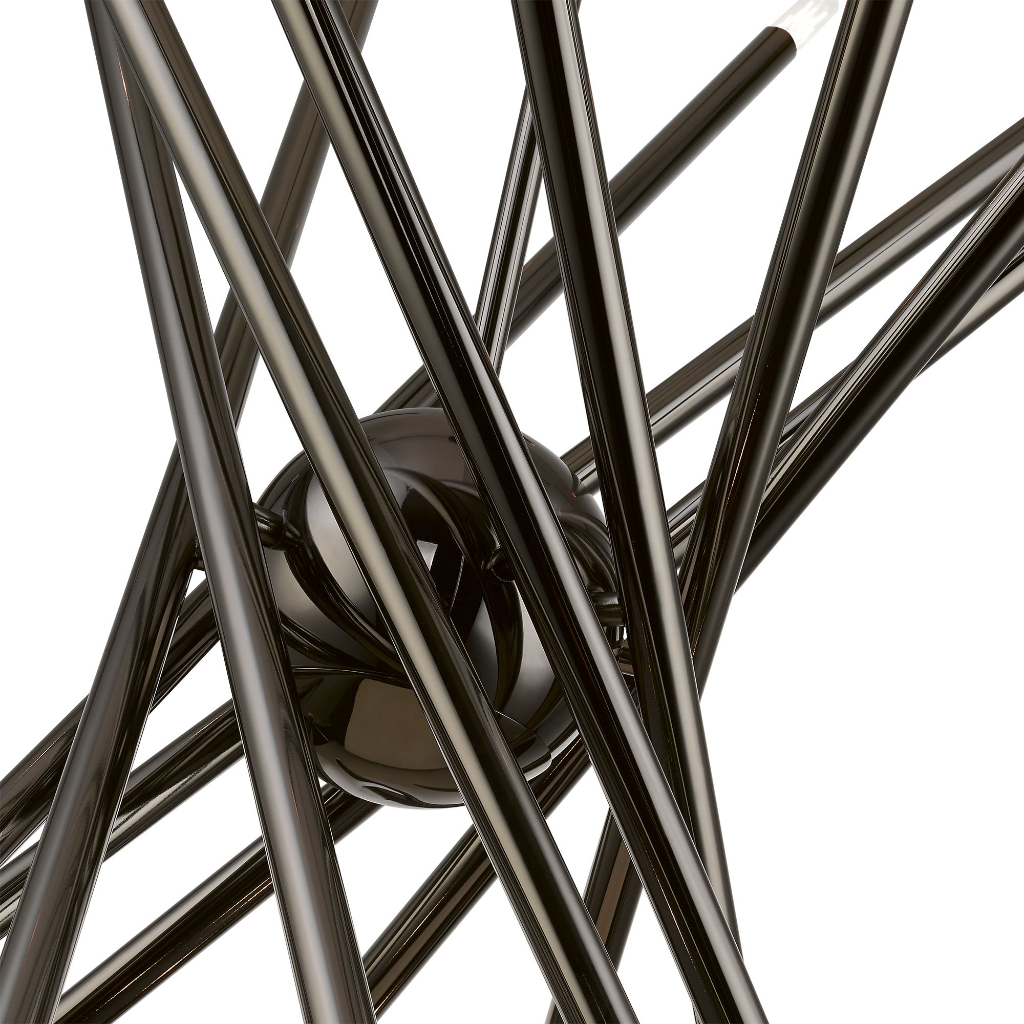 Soho 37 1/2" Wide Black Chrome 20-Light Chandelier