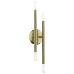Soho 4 Light Antique Brass ADA Sconce