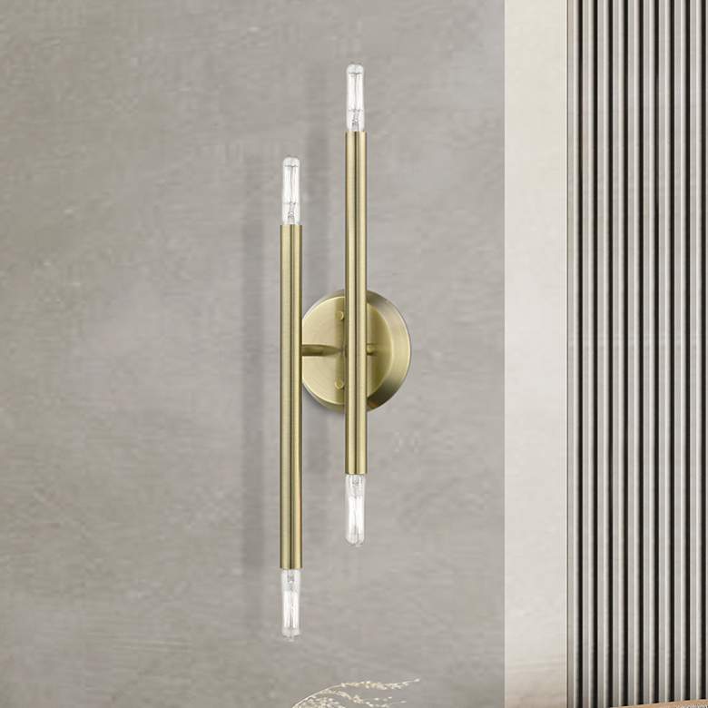 Image 1 Soho 4 Light Antique Brass ADA Sconce