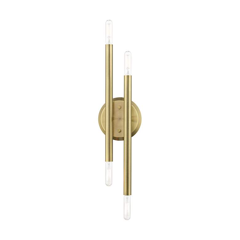 Image 4 Soho 4 Light Antique Brass ADA Sconce more views