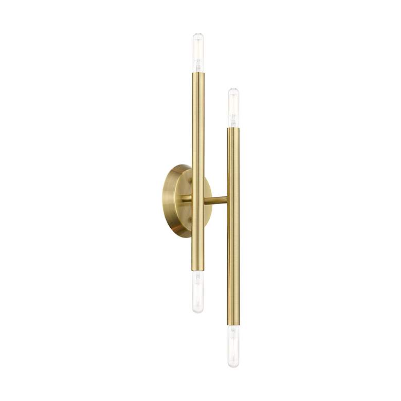 Image 6 Soho 4 Light Antique Brass ADA Sconce more views