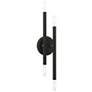 2_Soho 4 Light Black ADA Sconce with Brushed Nickel Accents