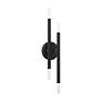 3_Soho 4 Light Black ADA Sconce with Brushed Nickel Accents more views