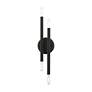 4_Soho 4 Light Black ADA Sconce with Brushed Nickel Accents more views