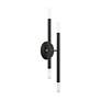 6_Soho 4 Light Black ADA Sconce with Brushed Nickel Accents more views