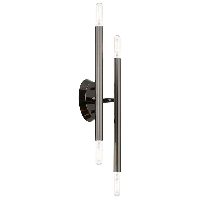 Image 7 Soho 4 Light Black Chrome ADA Sconce more views