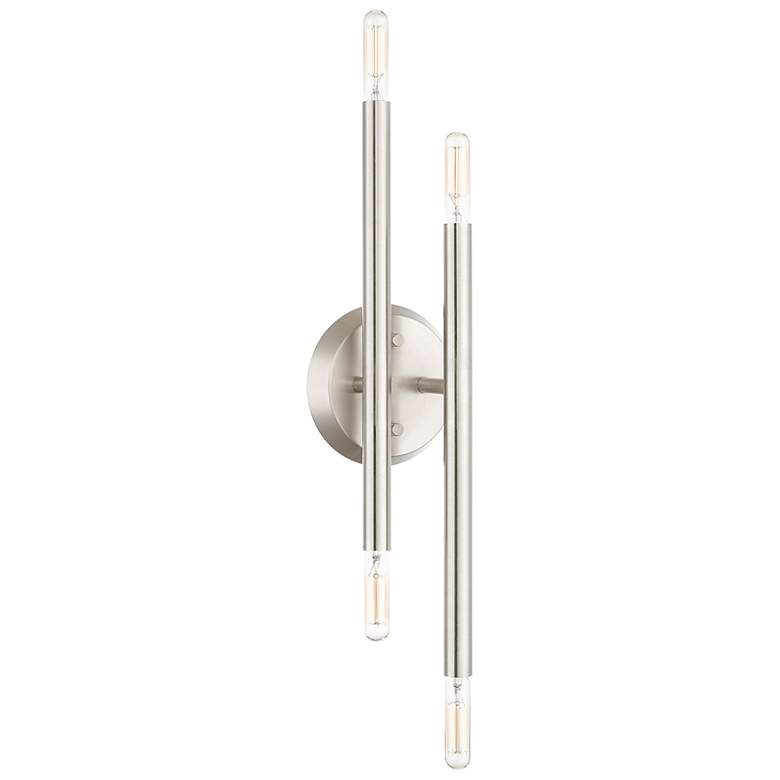 Image 5 Soho 4 Light Brushed Nickel ADA Wall Sconce more views