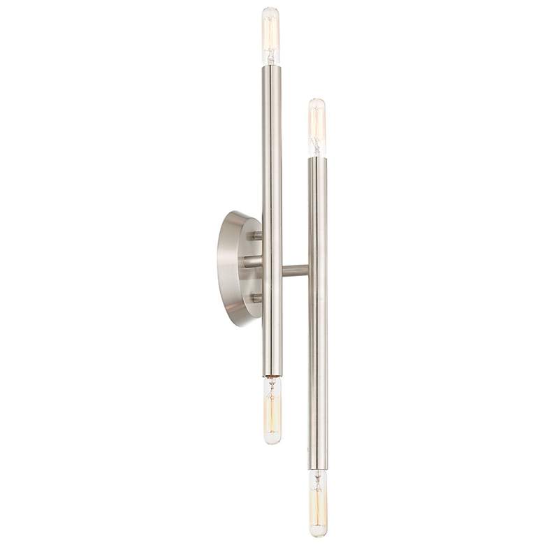 Image 6 Soho 4 Light Brushed Nickel ADA Wall Sconce more views