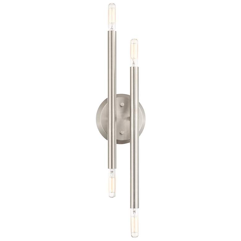 Image 7 Soho 4 Light Brushed Nickel ADA Wall Sconce more views