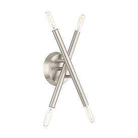 Image5 of Soho 4 Light Brushed Nickel ADA Wall Sconce more views