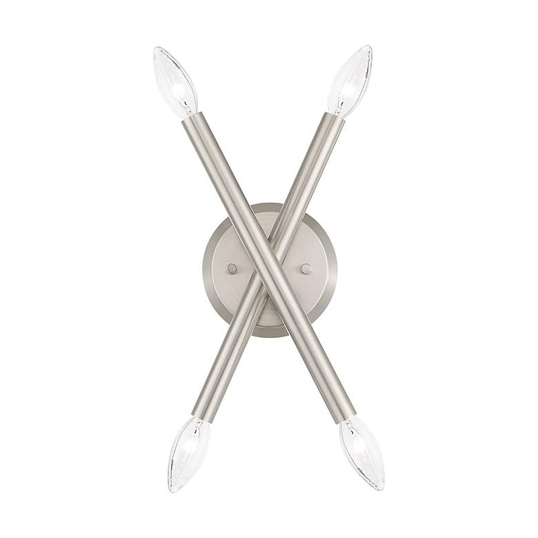 Image 7 Soho 4 Light Brushed Nickel ADA Wall Sconce more views