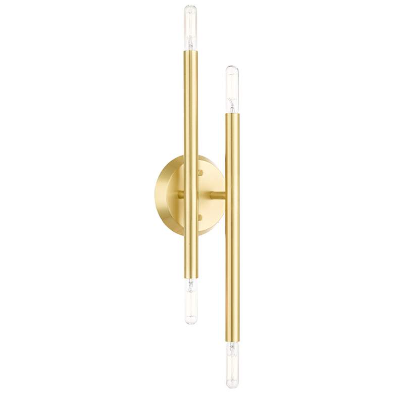 Image 1 Soho 4 Light Satin Brass ADA Wall Sconce