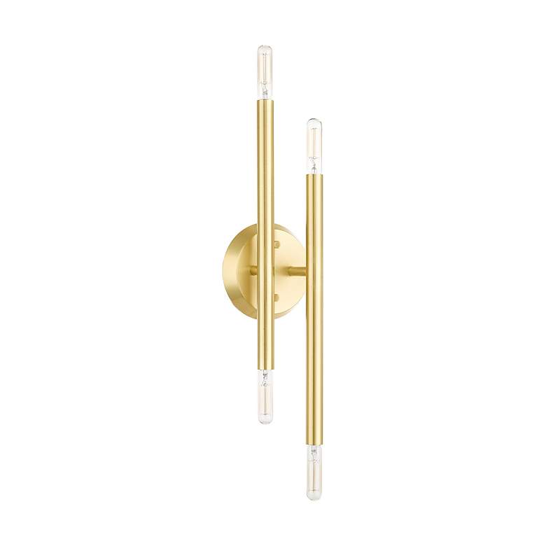 Image 3 Soho 4 Light Satin Brass ADA Wall Sconce more views