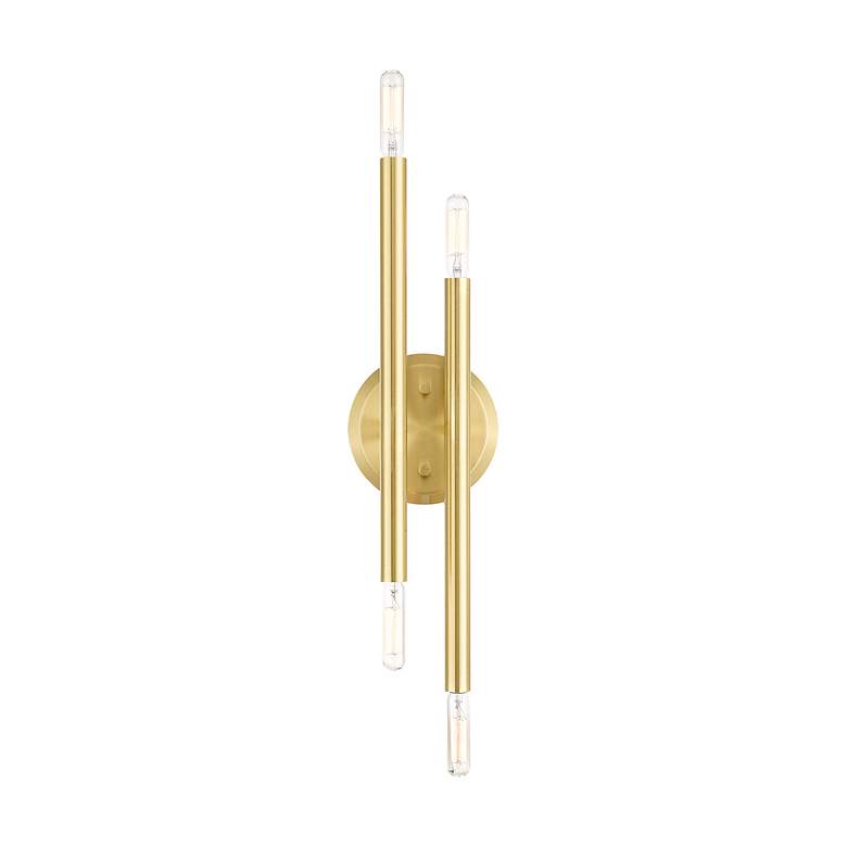 Image 4 Soho 4 Light Satin Brass ADA Wall Sconce more views