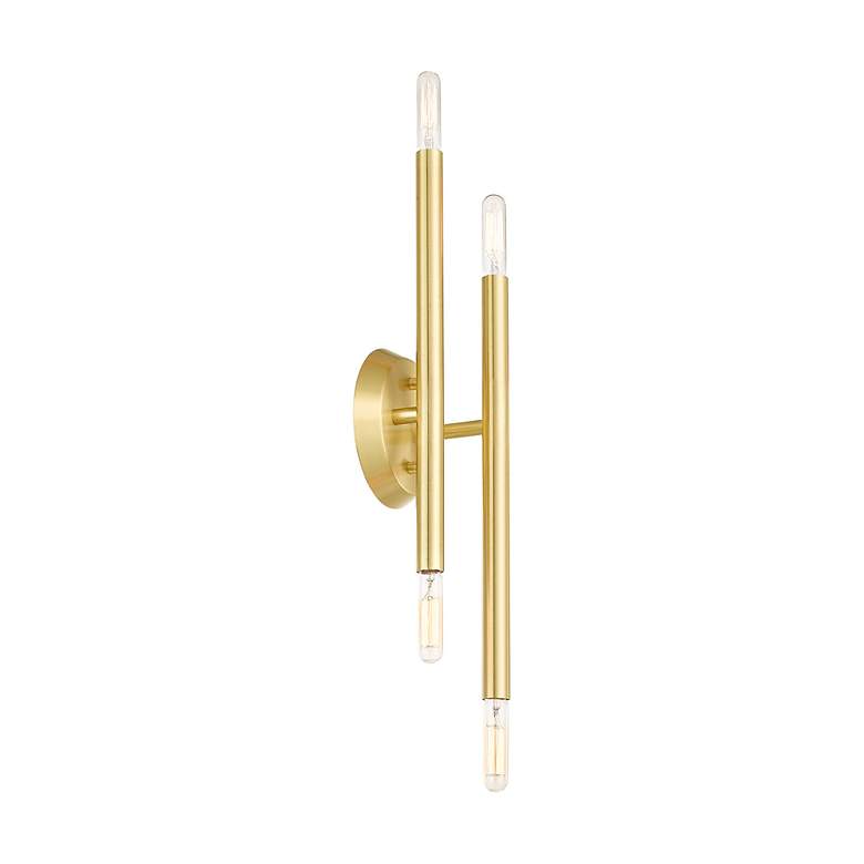 Image 6 Soho 4 Light Satin Brass ADA Wall Sconce more views