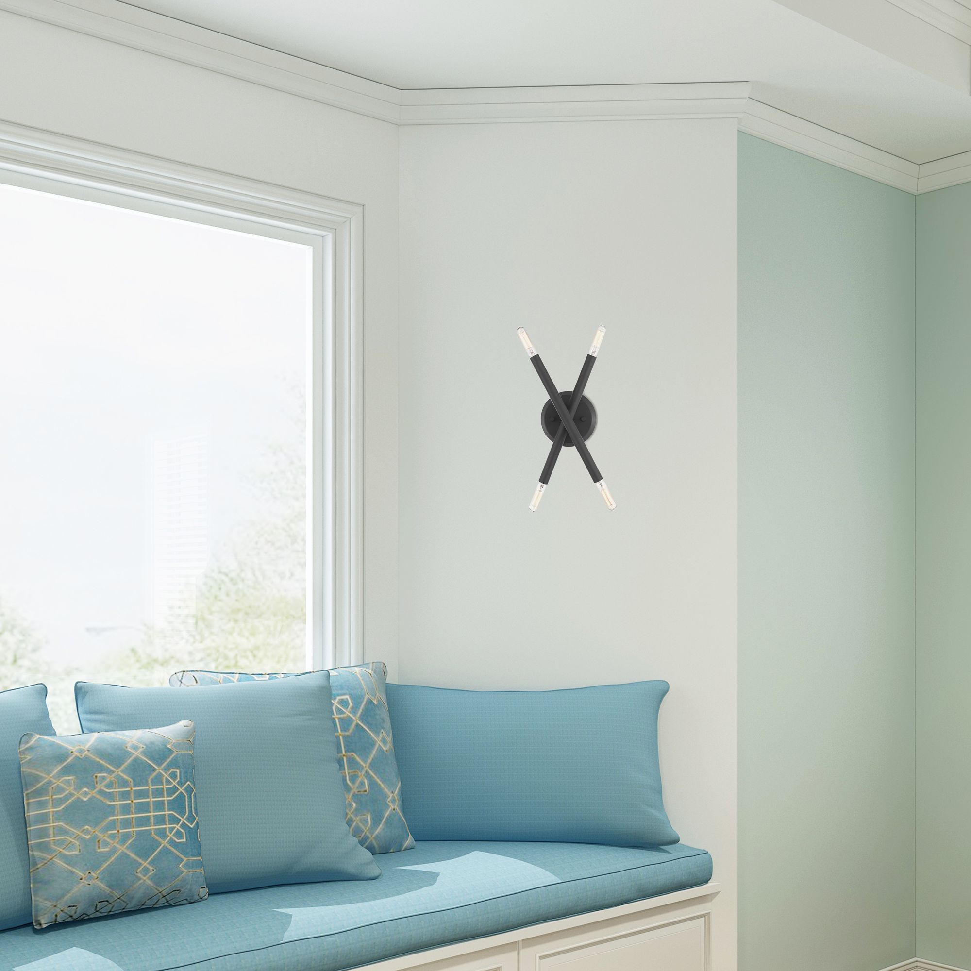 Soho 4 Light Scandinavian Gray ADA Wall Sconce