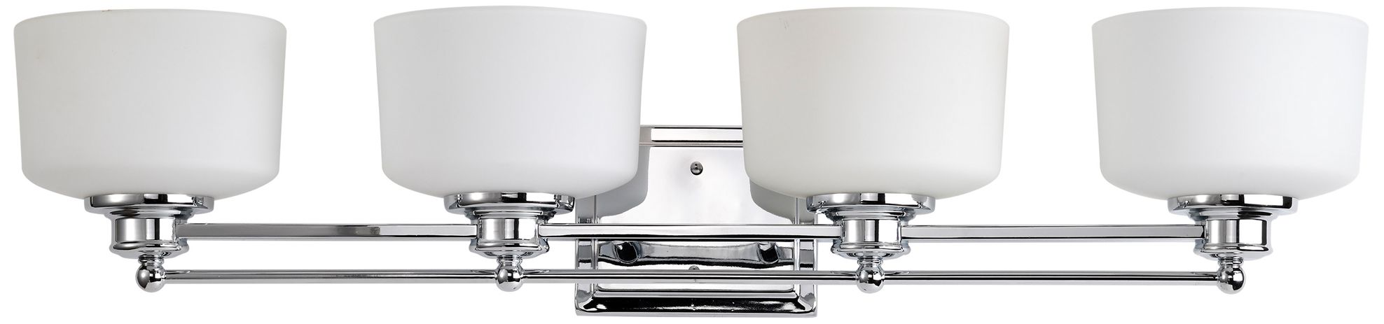 Image 2 Soho; 4 Light; Vanity Fixture with Satin White Glass more views