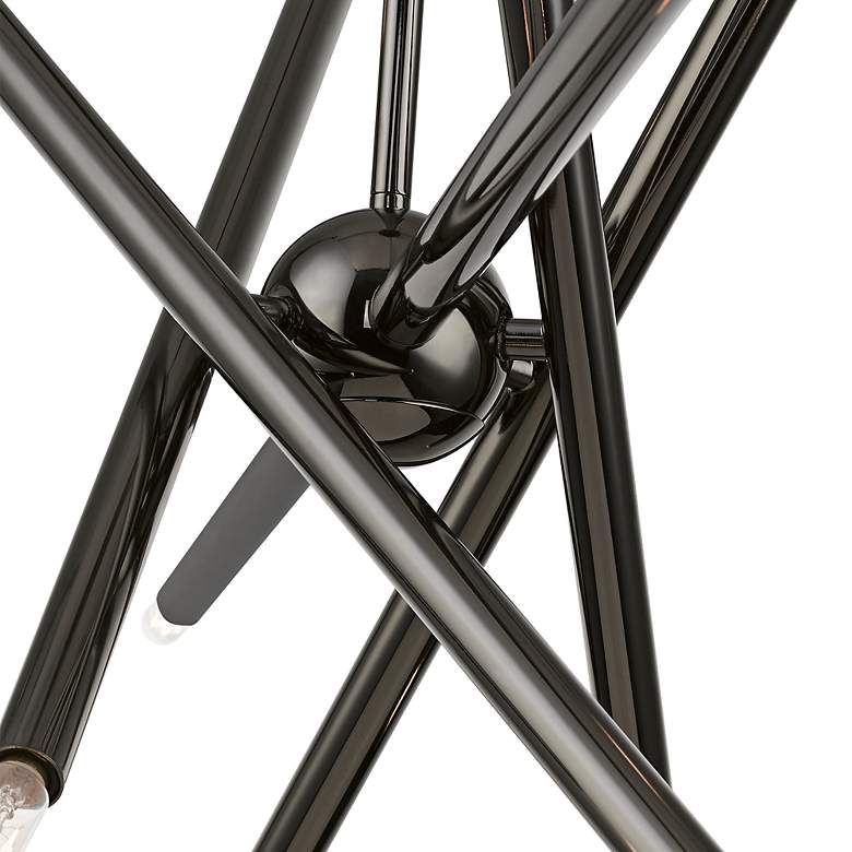Image 5 Soho 40 1/2" Wide Black Chrome 10-Light Linear Chandelier more views