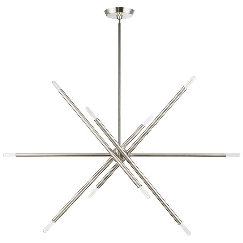Image 3 Soho 40 1/2" Wide Brushed Nickel 10-Light Chandelier more views