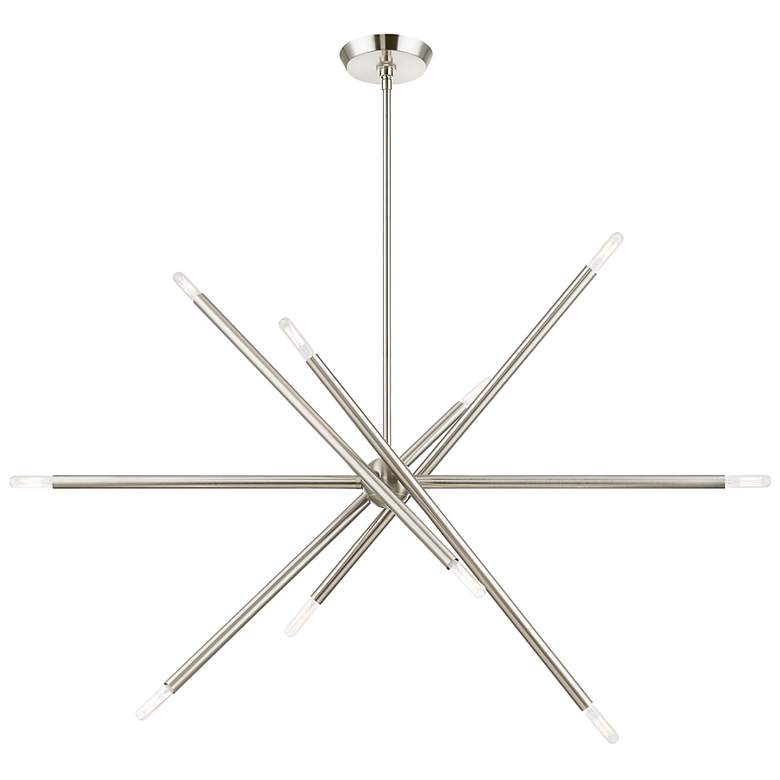 Image 4 Soho 40 1/2" Wide Brushed Nickel 10-Light Chandelier more views