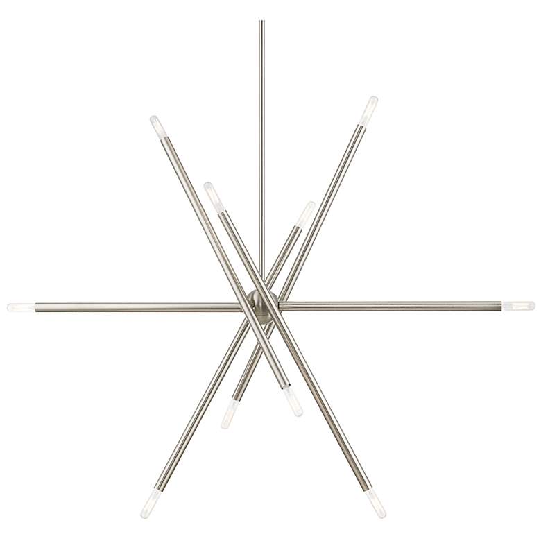 Image 6 Soho 40 1/2" Wide Brushed Nickel 10-Light Chandelier more views