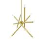 7_Soho 40 1/2" Wide Satin Brass 10-Light Sputnik Pendant more views