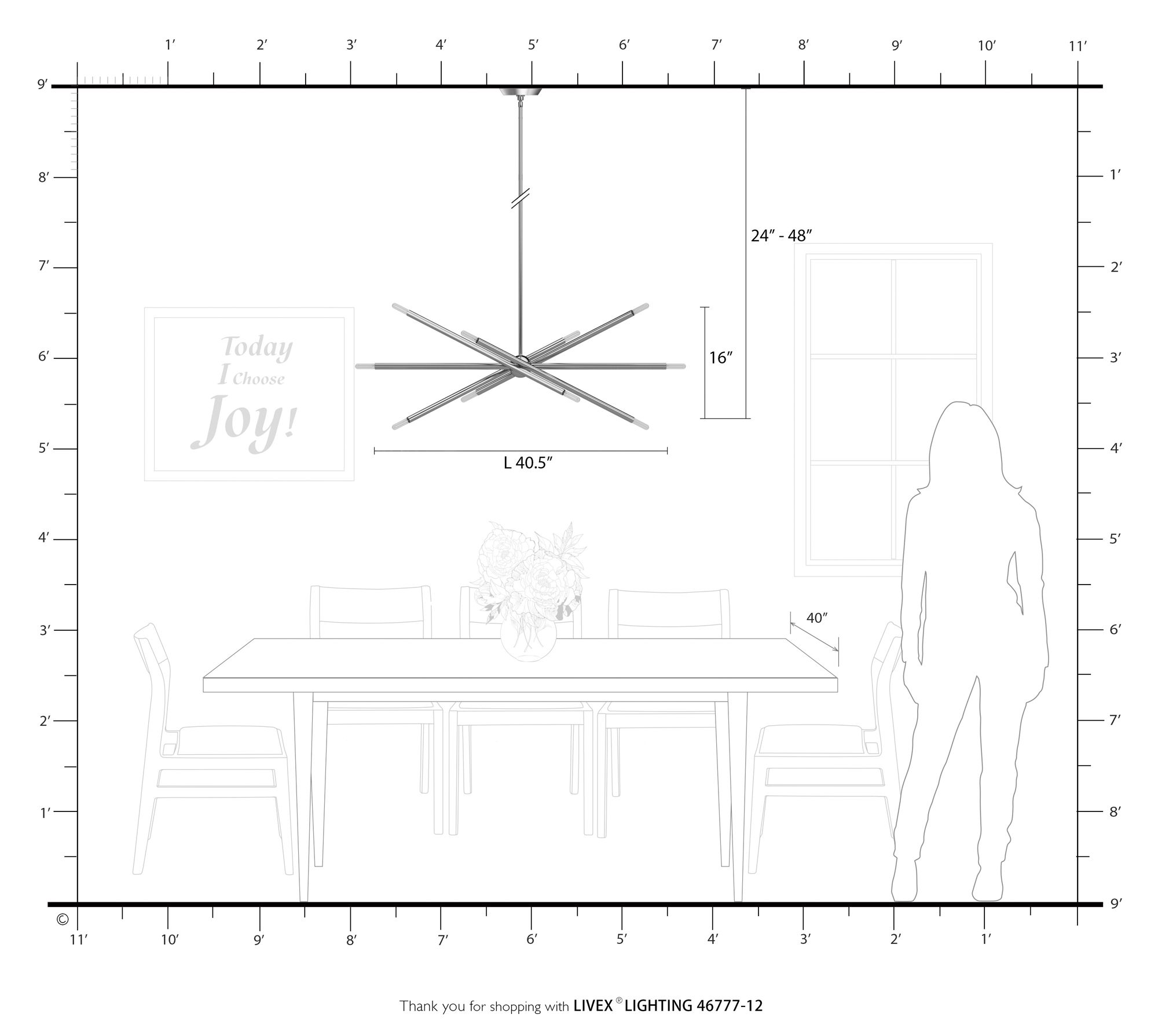 Soho 40 1/2" Wide Satin Brass 10-Light Sputnik Pendant