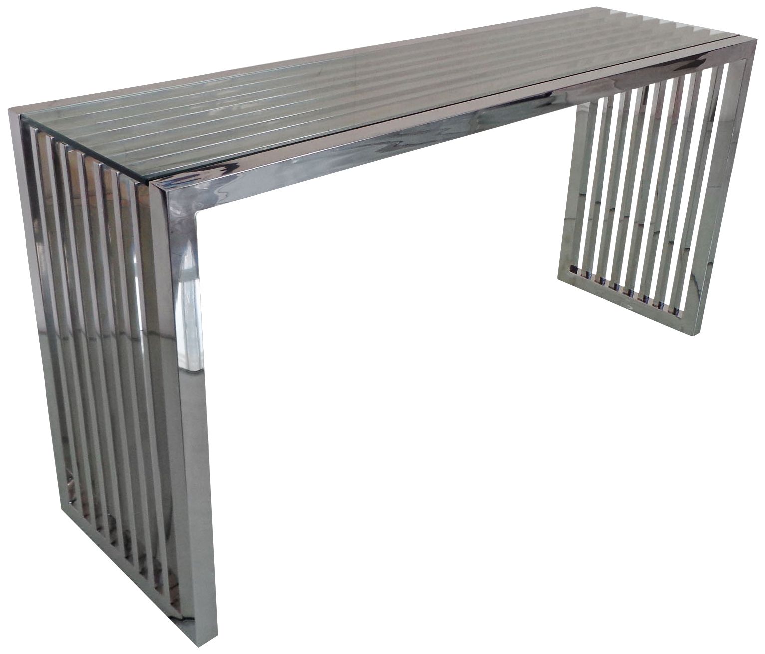 stainless steel console