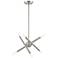 Soho 6 Light Brushed Nickel Mini Chandelier