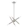 4_Soho 6 Light Brushed Nickel Mini Chandelier more views