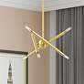 Thumbnail1 of Soho 6 Light Satin Brass Mini Chandelier