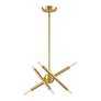 Thumbnail4 of Soho 6 Light Satin Brass Mini Chandelier more views