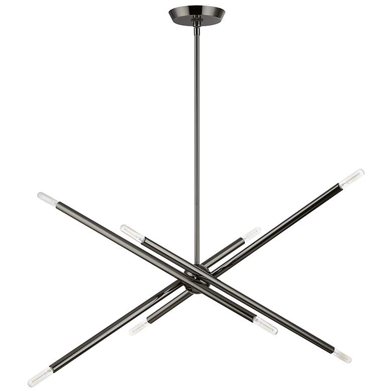 Image 3 Soho 8 Light Black Chrome Linear Chandelier more views