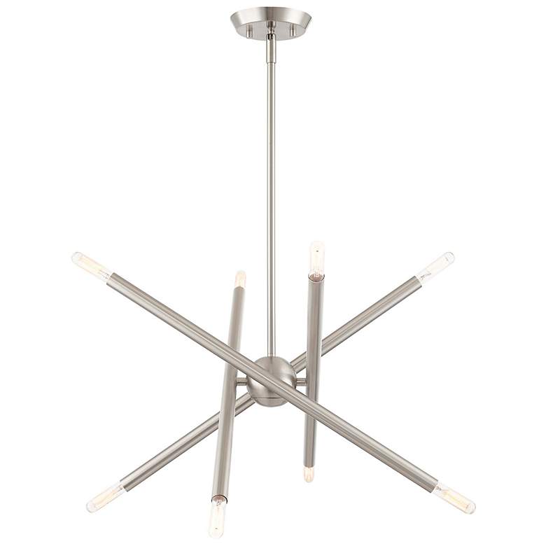 Image 5 Soho 8 Light Brushed Nickel Chandelier more views