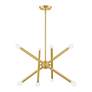 Soho 8 Light Satin Brass Chandelier
