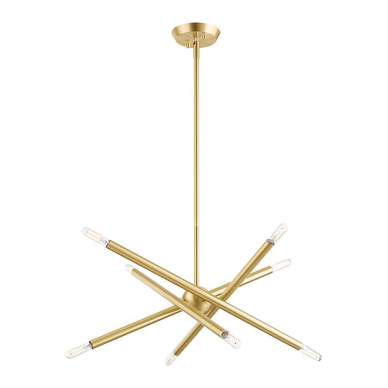 Image 5 Soho 8 Light Satin Brass Chandelier more views