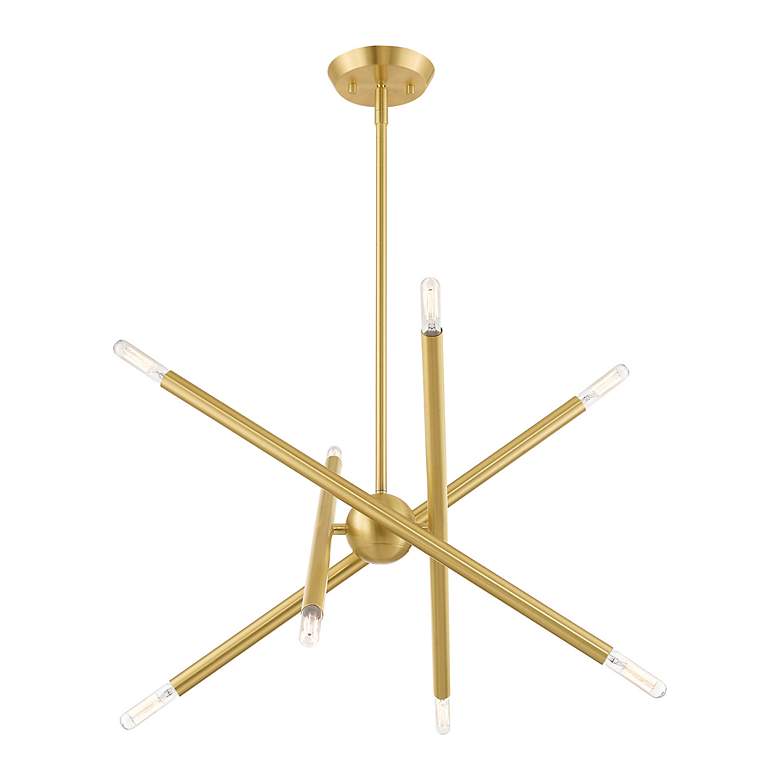 Image 7 Soho 8 Light Satin Brass Chandelier more views