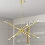 1_Soho 8 Light Satin Brass Linear Chandelier