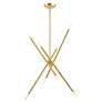 6_Soho 8 Light Satin Brass Linear Chandelier more views