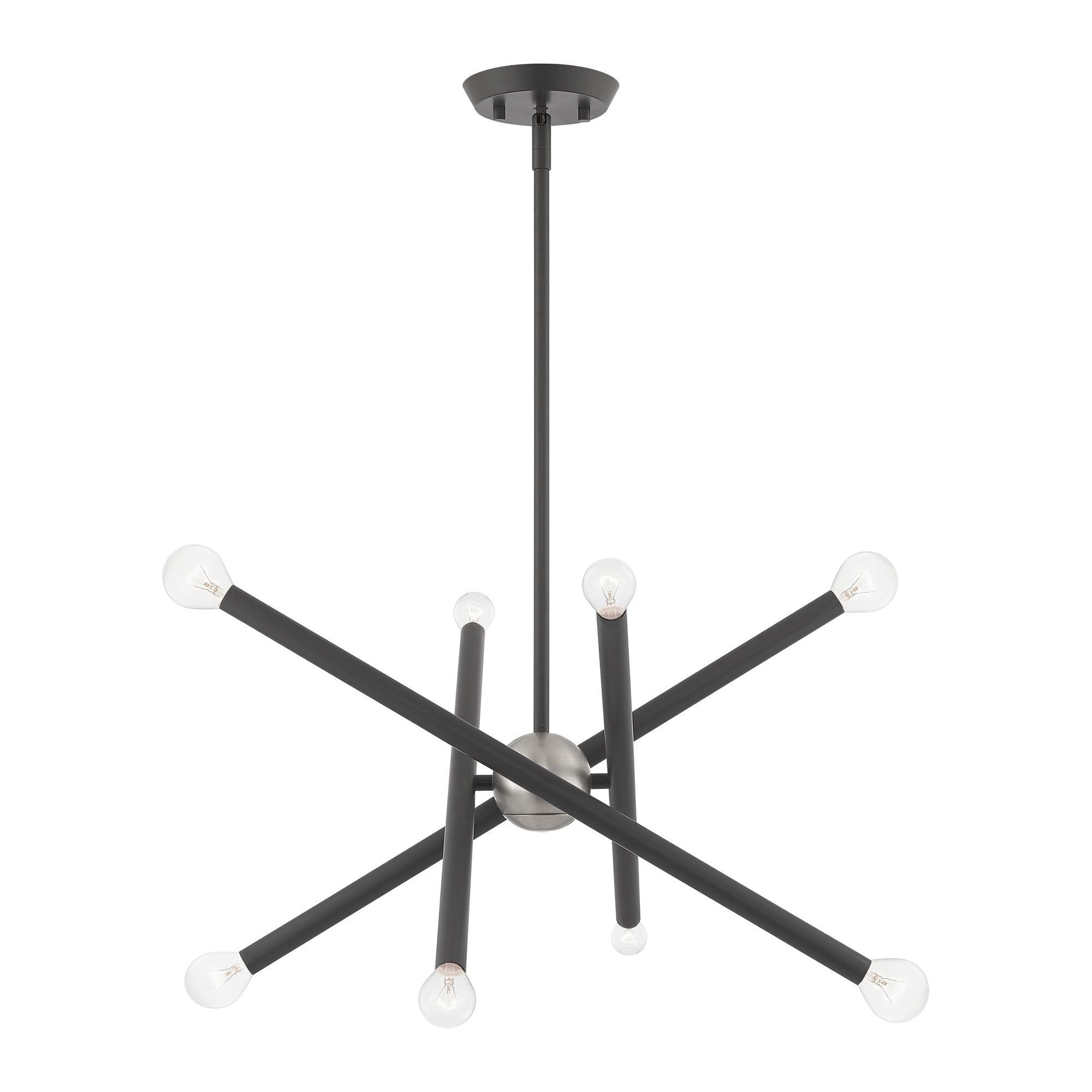 Soho 8 Light Scandinavian Gray Chandelier