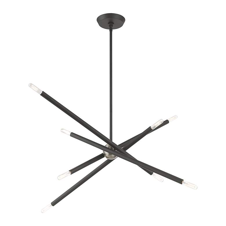 Image 4 Soho 8 Light Scandinavian Gray Linear Chandelier more views