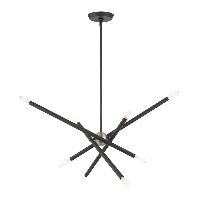 Image 5 Soho 8 Light Scandinavian Gray Linear Chandelier more views